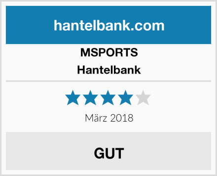 MSPORTS Hantelbank Test