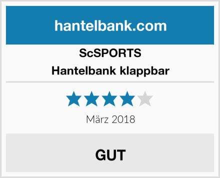 ScSPORTS Hantelbank klappbar Test