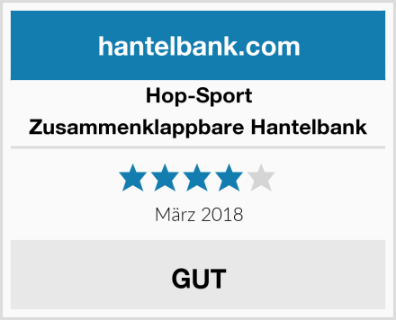 Hop-Sport Zusammenklappbare Hantelbank Test