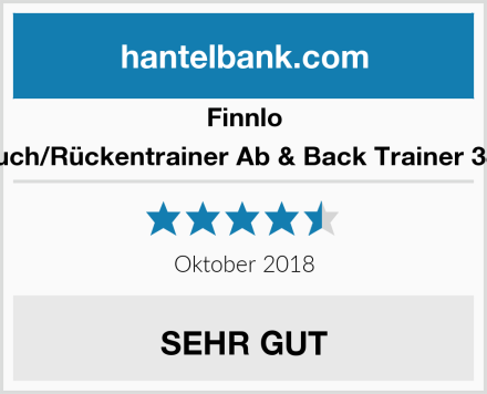 Finnlo Bauch/Rückentrainer Ab & Back Trainer 3869 Test